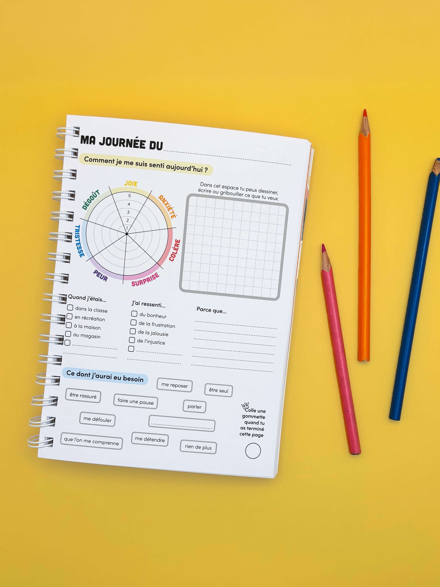 Mon journal d'émotion | 6-10 ans
