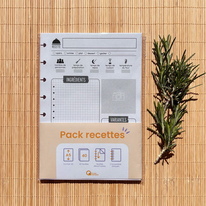 Pack Recettes - 40 feuilles
