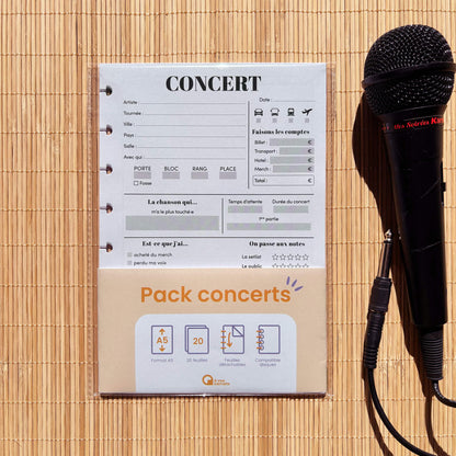 Pack Concerts - 20 feuilles