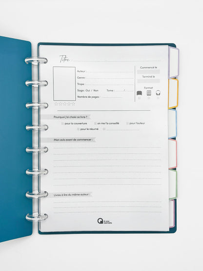 Carnet personnalisable | Pack lecture - 40 feuilles