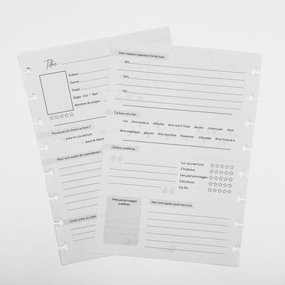 Carnet personnalisable | Pack lecture - 40 feuilles