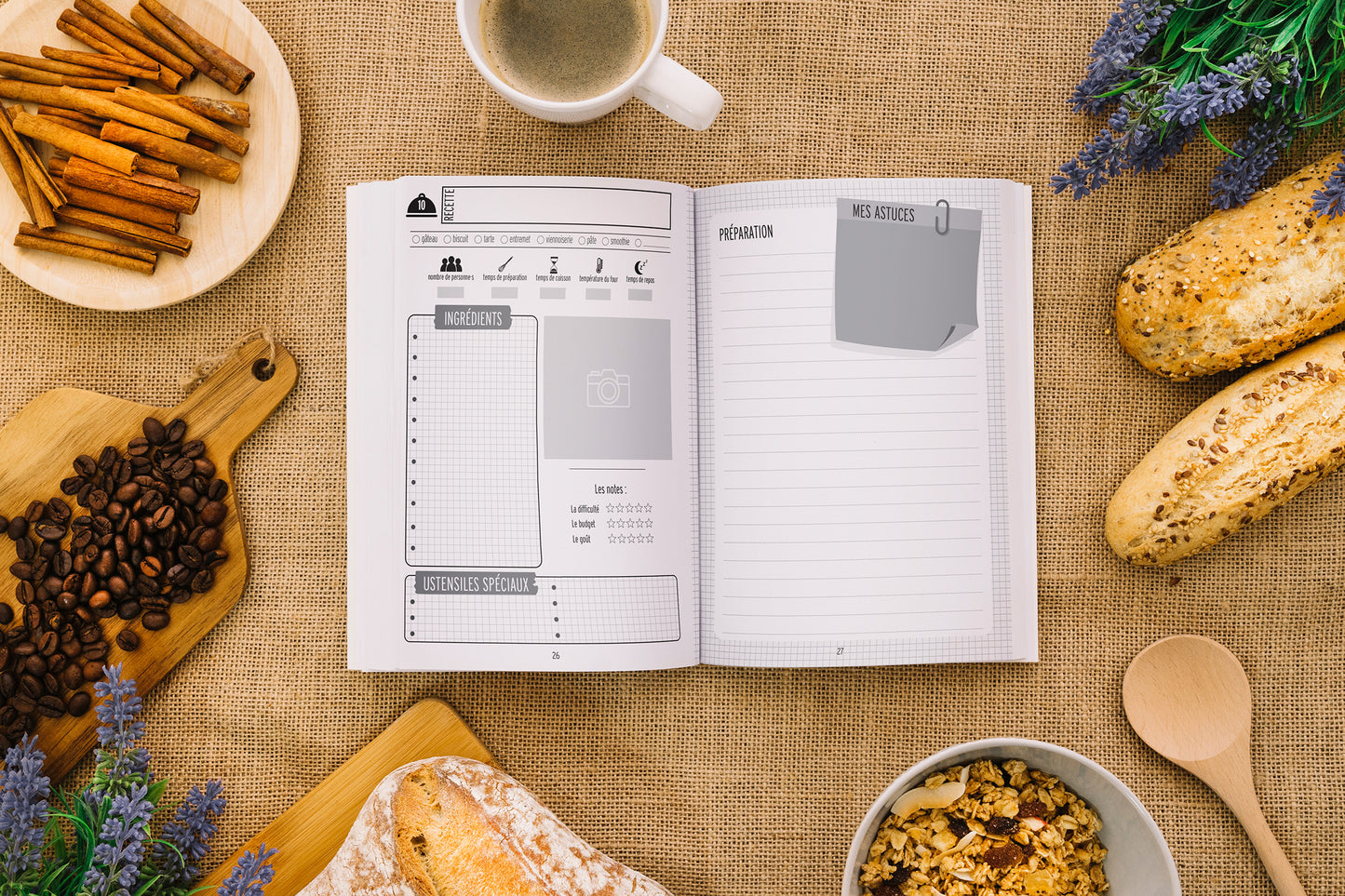 Carnet de recettes sucrées